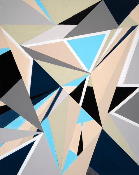 Things Are Looking Up, acrylic on canvas painting by Ronnie Bookbinder. Included in the exhibition Ripples of Impact curated by Cerulean Arts and on view at the Annenberg Center for Medical Education at Lankenau Medical Center May 8 - July 20, 2025.