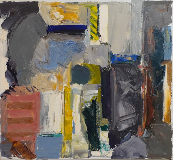 Returning Later to Where We Met, oil on linen painting by artist Tom Csaszar