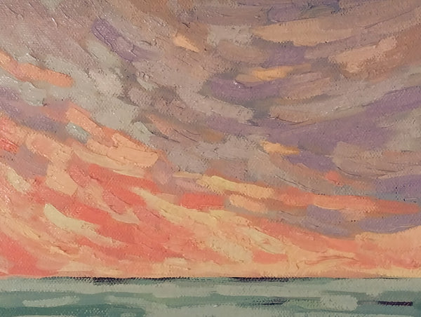 Cape May Sketch 2, oil on canvas painting by Cerulean Arts Collective Member Laura Eyring