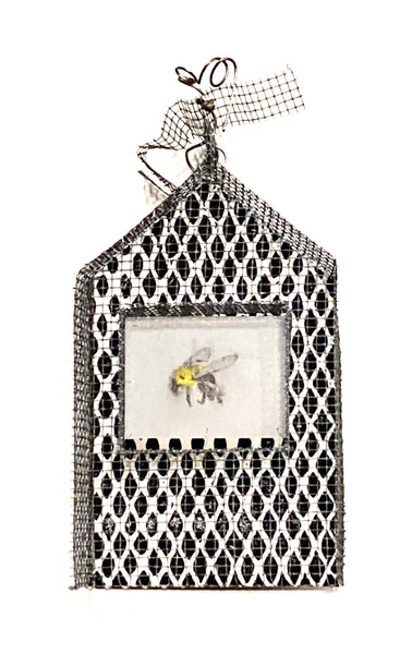 Saved #4, mixed media wall sculpture by Cerulean Arts Collective Member Monica Kane