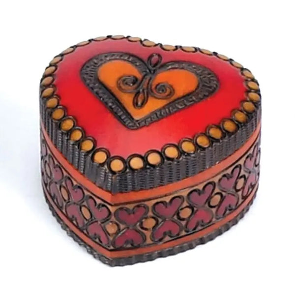 Carved wood box handmade from seasoned Linden wood by artisans in the Tatra Mountain region of Poland, available at Cerulean Arts