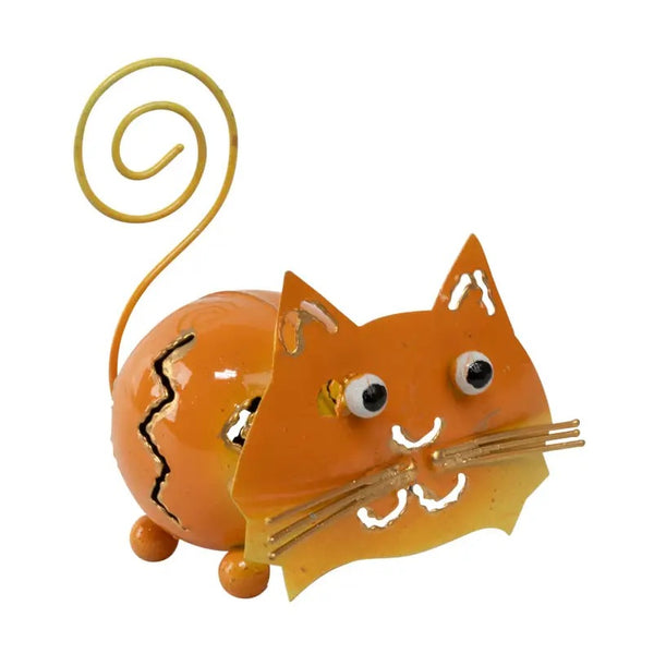 Small Metal Orange Cat