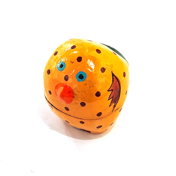 Papier Mache Rooster Box - Gold