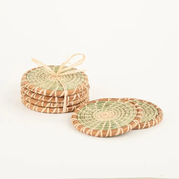 Pine Needle & Wild Grass Coaster Set