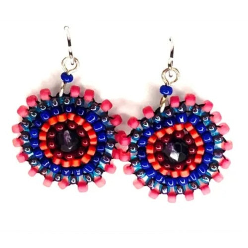 Colorful beaded earrings 