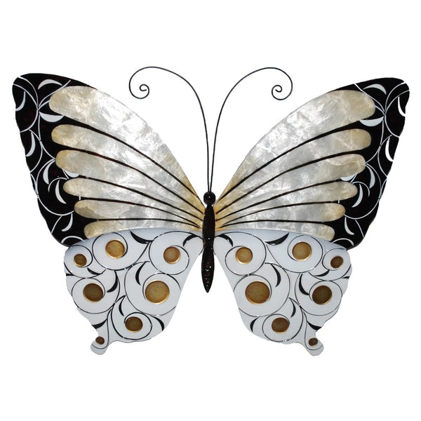 Detailed butterfly wall sculpture handcrafted in the Philippines, available at Cerulean Arts, 