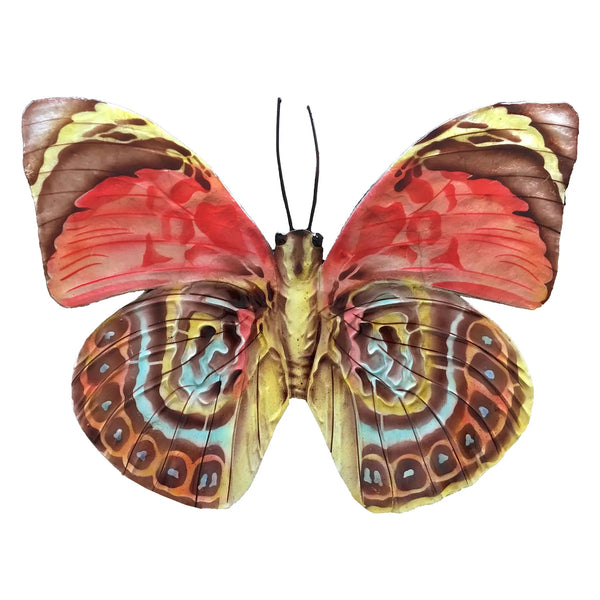 Detailed butterfly wall sculpture handcrafted in the Philippines, available at Cerulean Arts.  