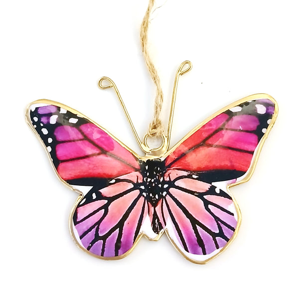 Color Metal Ornament - Butterfly