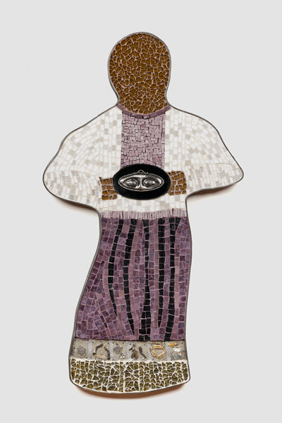 Woman of Faith - Healing, mixed media mosaic by Cerulean Arts Collective member Barbara Bix.&nbsp;