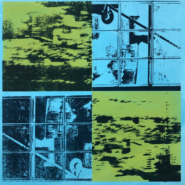 Harmony in Blue & Green #1, screenprint, by Cerulean Arts Collective member Bill Brookover available at Cerulean Arts