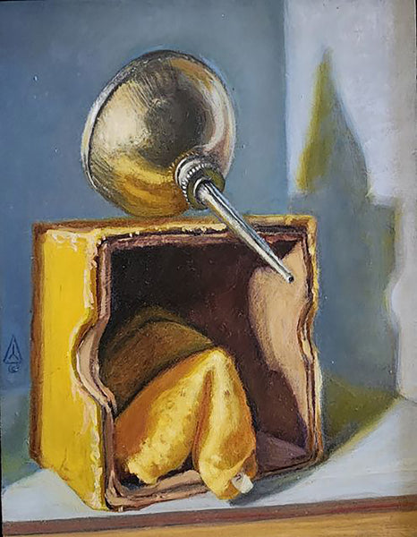 Fortune, oil on panel painting by Cerulean Arts Collective Member Philip J. Carroll.