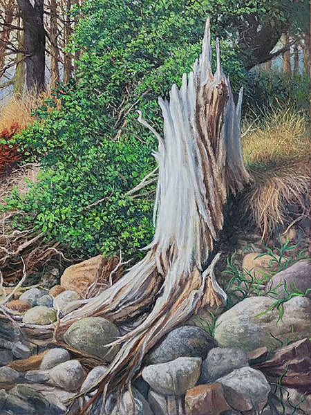 Shari, oil on panel painting by Cerulean Arts Collective Member Philip J. Carroll.