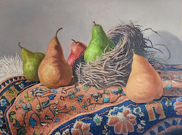 Nesting, oil on panel painting by Cerulean Arts Collective Member Philip J. Carroll.