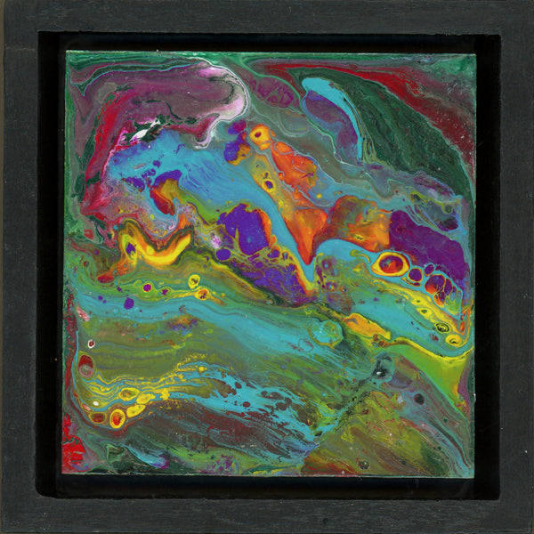 Anthony Ciambella: 4x4 Acrylic on Panel Painting, Framed