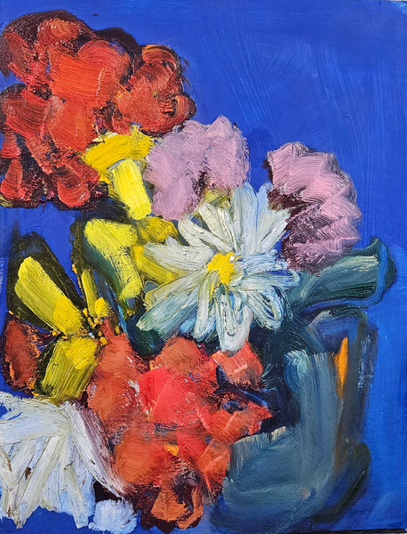Blue, oil on linen painting by Cerulean Arts Collective member Kathleen Craig