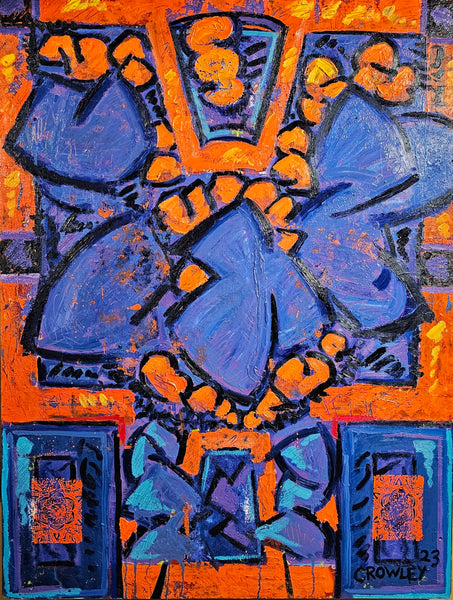 Cathedral, oil on canvas painting by Cerulean Arts Collective Member Dan Crowley