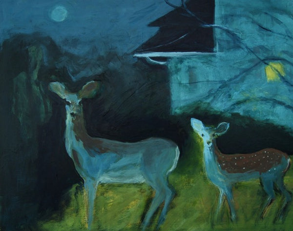 Pia De Girolamo: Deer Family at Night