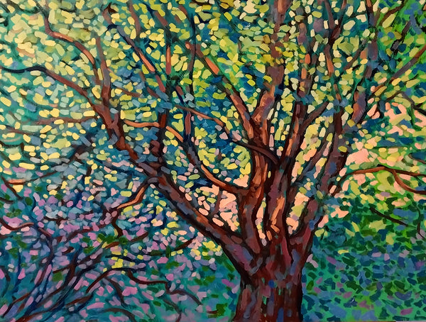 Oak Alley, oil on canvas painting by Cerulean Arts Collective Member Laura Eyring