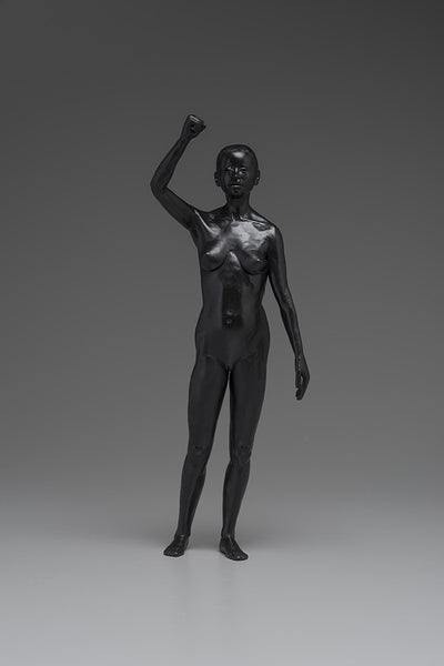 Poses of Resistance: Fist, modeling compound sculpture by Philadelphia artist Laura Frazure