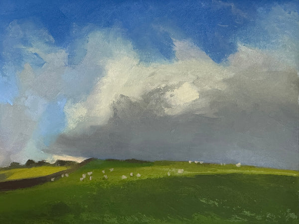 Inishowen Cloud I, oil on panel by Cerulean Arts Collective Member Marguerite Heilman