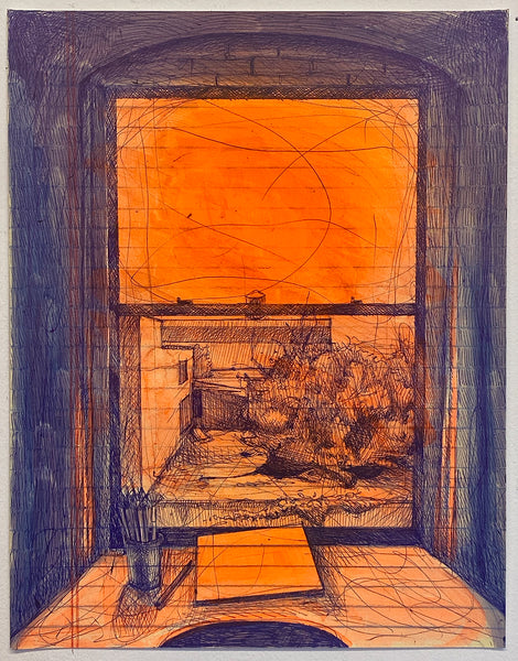Daina Higgins: Study for Summer of Fire 2, June 7, 2023