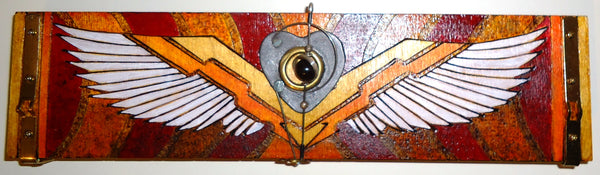 Honor Above All, mixed media sculpture by Philadelphia artist Patricia Hillman, available at Cerulean Arts.