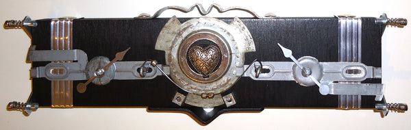 Smoke Alarm, mixed media wall sculpture by Philadelphia artist Patricia Hillman, available at Cerulean Arts.