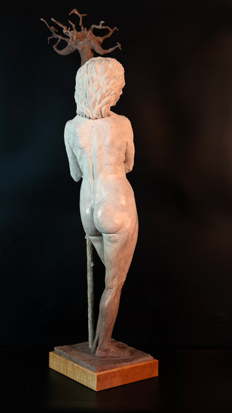About Roots, milk paint and wax on Aquaresin and epoxy, wormy wood sculpture by Harold Kalmus. Included in Cerulean Arts' 13th Annual Juried Exhibition, June 18 - July 20, 2025.