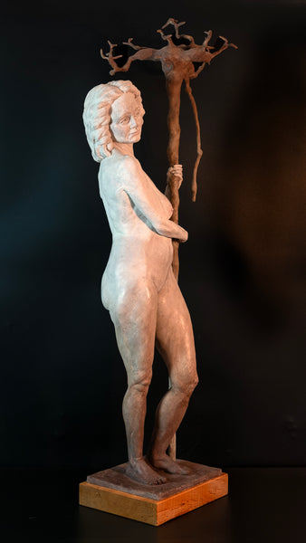 About Roots, milk paint and wax on Aquaresin and epoxy, wormy wood sculpture by Harold Kalmus. Included in Cerulean Arts' 13th Annual Juried Exhibition, June 18 - July 20, 2025.