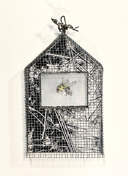 Saved #2 mixed media wall sculpture by Cerulean Arts Collective Member Monica Kane.