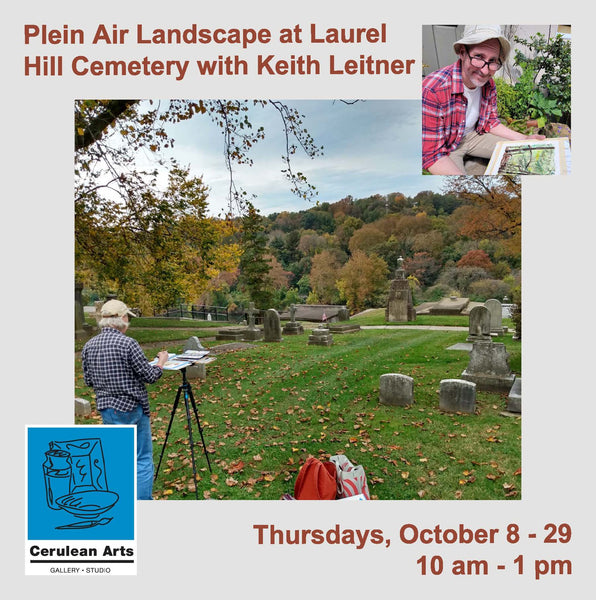 Plein Air Landscape at Laurel Hill Cemetery