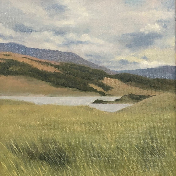 Quiet Lake, oil on canvas landscape painting by Cerulean Arts Collective member Jennifer Kish. 