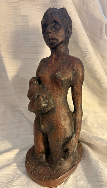 Mother and Child, ceramic stoneware sculpture by Cerulean Arts Collective Member Andrea Lyons.