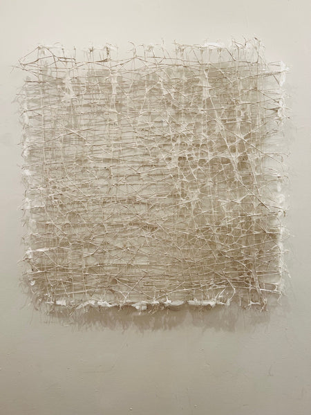 Thicket, knitted wire and paper pulp sculpture by Cerulean Arts Collective Member Anne Marble