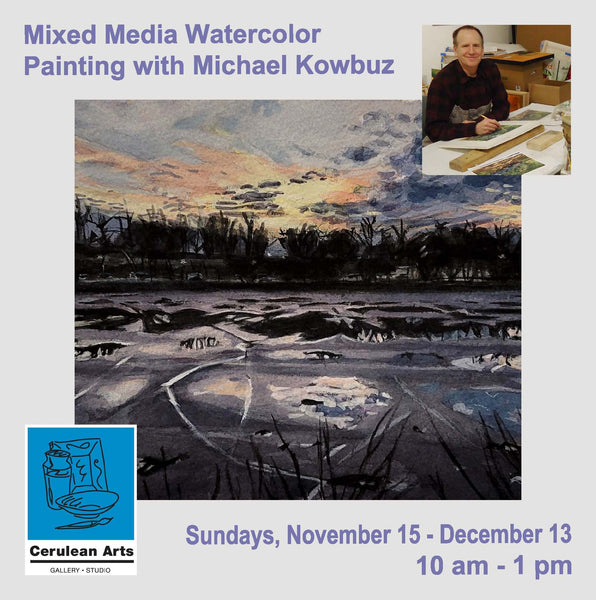 Mixed Media Watercolor Painting with Michael Kowbuz