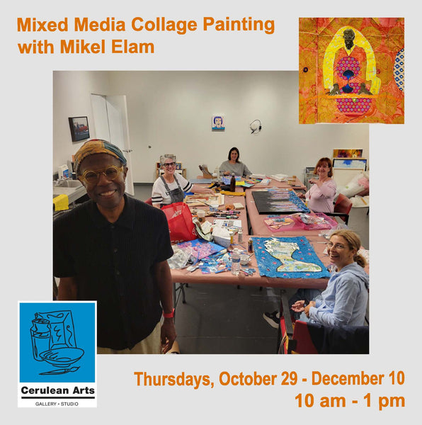 Mixed Media Collage Painting with Mikel Elam