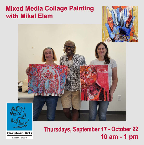 Mixed Media Collage Painting with Mikel Elam