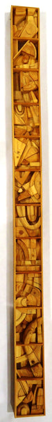 12 Tone Tall, wood sculpture by Pennsylvania artist Dan Miller, available at Cerulean Arts