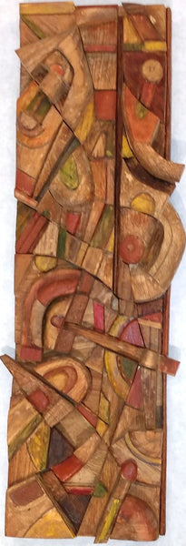 Built for Up, wood sculpture by Pennsylvania artist Dan Miller, available at Cerulean Arts