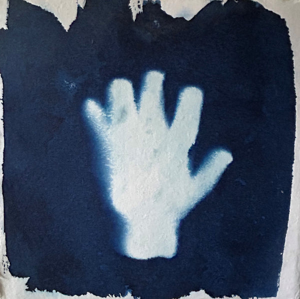 My Left, cyanotype on paper print by Cerulean Arts Collective Member Amanda Moseley.