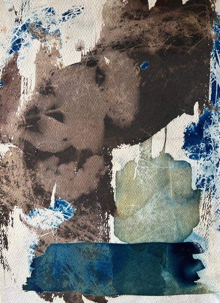 The Surface, cyanotype and Van Dyke Brown on paper print by Cerulean Arts Collective Member Amanda Moseley.