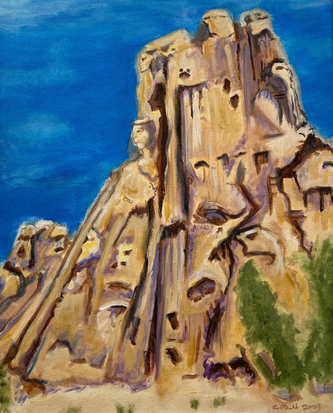 Canyon Spirits, acrylic painting by Philadelphia artist Colleen O’Donnell, available at Cerulean Arts. 