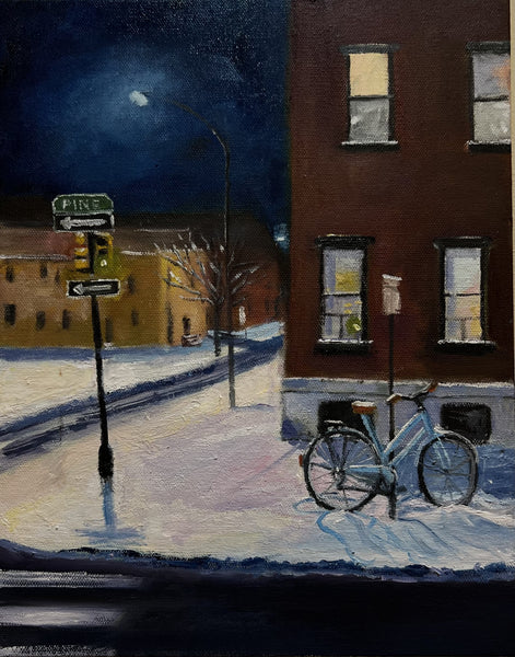 Bhavisha Patel: Bicycle in Snow Around the Corner