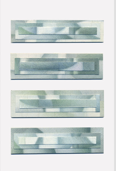 Set of four abstract rectangular shapes on a white background