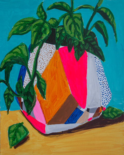 Untitled, acrylic on canvas painting by Cerulean Arts Collective Member Elaina Posey