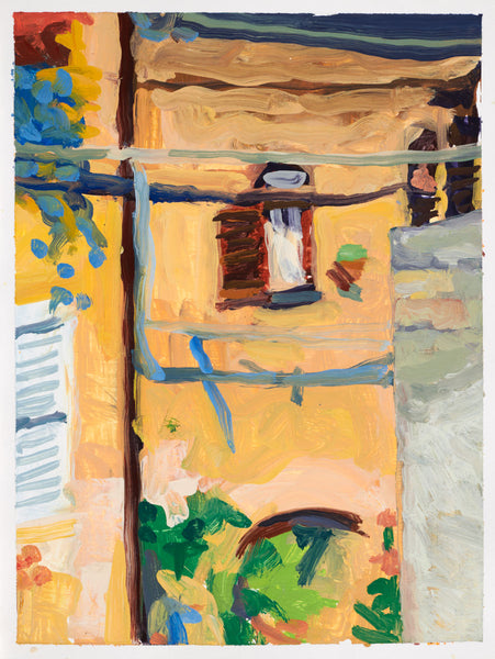 Amandola Window, oil on panel painting by Cerulean Arts Collective Member Liz Price.