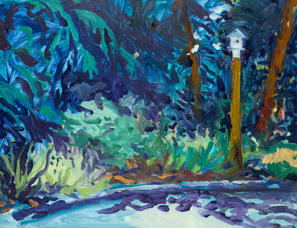 Liz Price: Blue Garden with Bird House