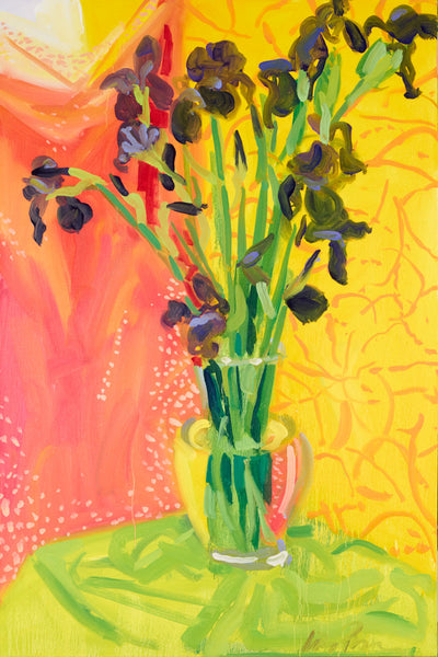 Liz Price: Purple Iris with Three Fabrics