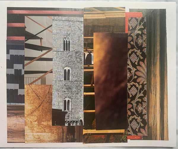 Nocturne, collage by Philadelphia artist James Rapone available at Cerulean Arts. 