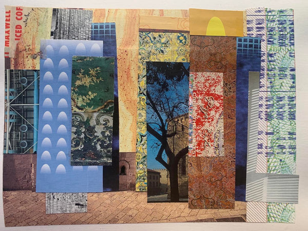 The Future Is a Faded Song, collage by Philadelphia artist James Rapone available at Cerulean Arts. 